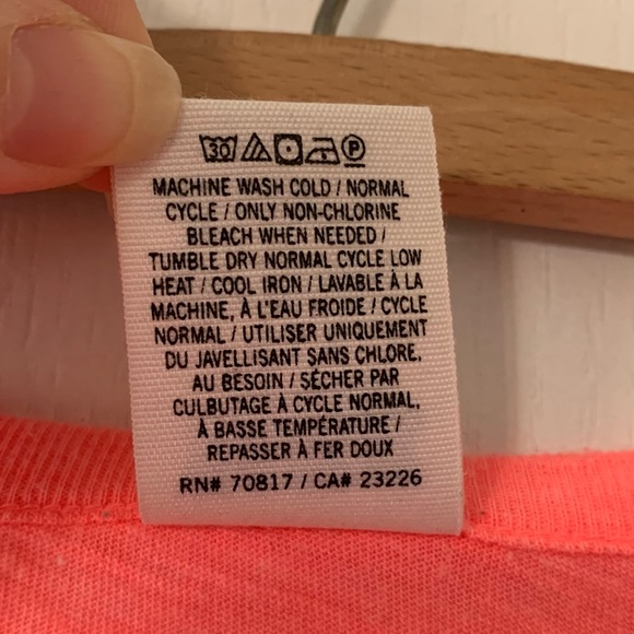 Victoria’s Secret PINK neon lace shoulder top - Picture 4 of 6